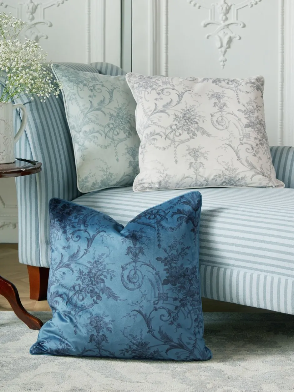Laura Ashley|Laura Ashley Tuileries kussen Duifgrijs donker
