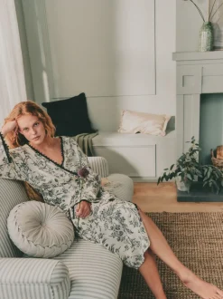 Badjassen*Laura Ashley Viscose Robe