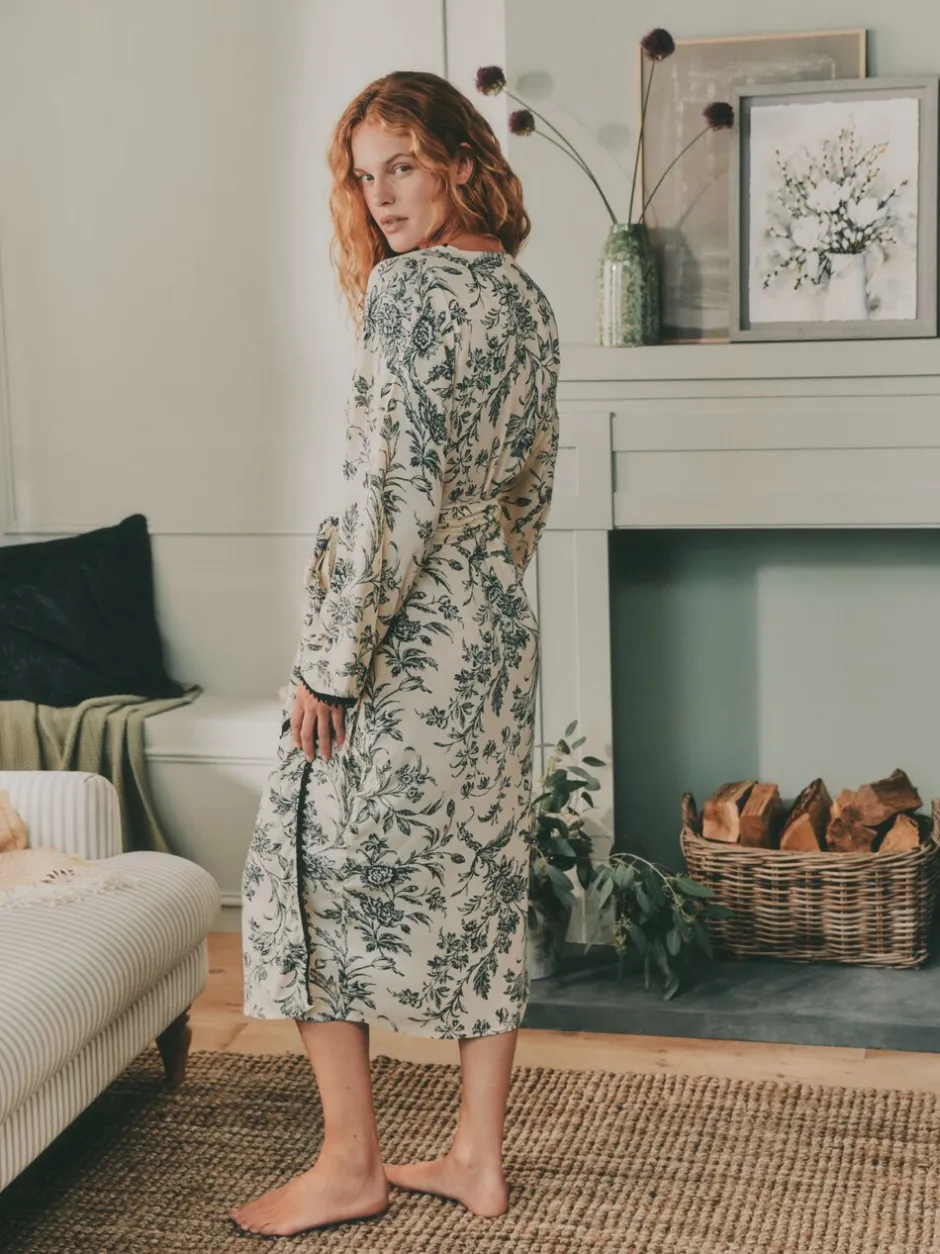 Badjassen*Laura Ashley Viscose Robe