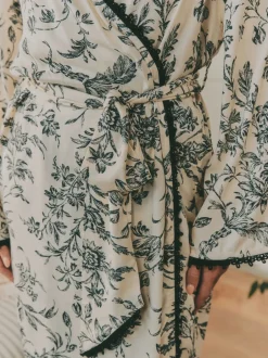 Badjassen*Laura Ashley Viscose Robe