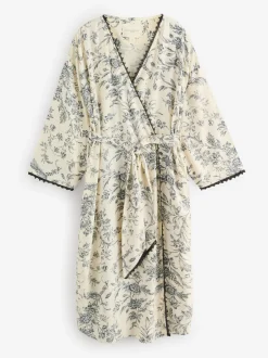 Badjassen*Laura Ashley Viscose Robe