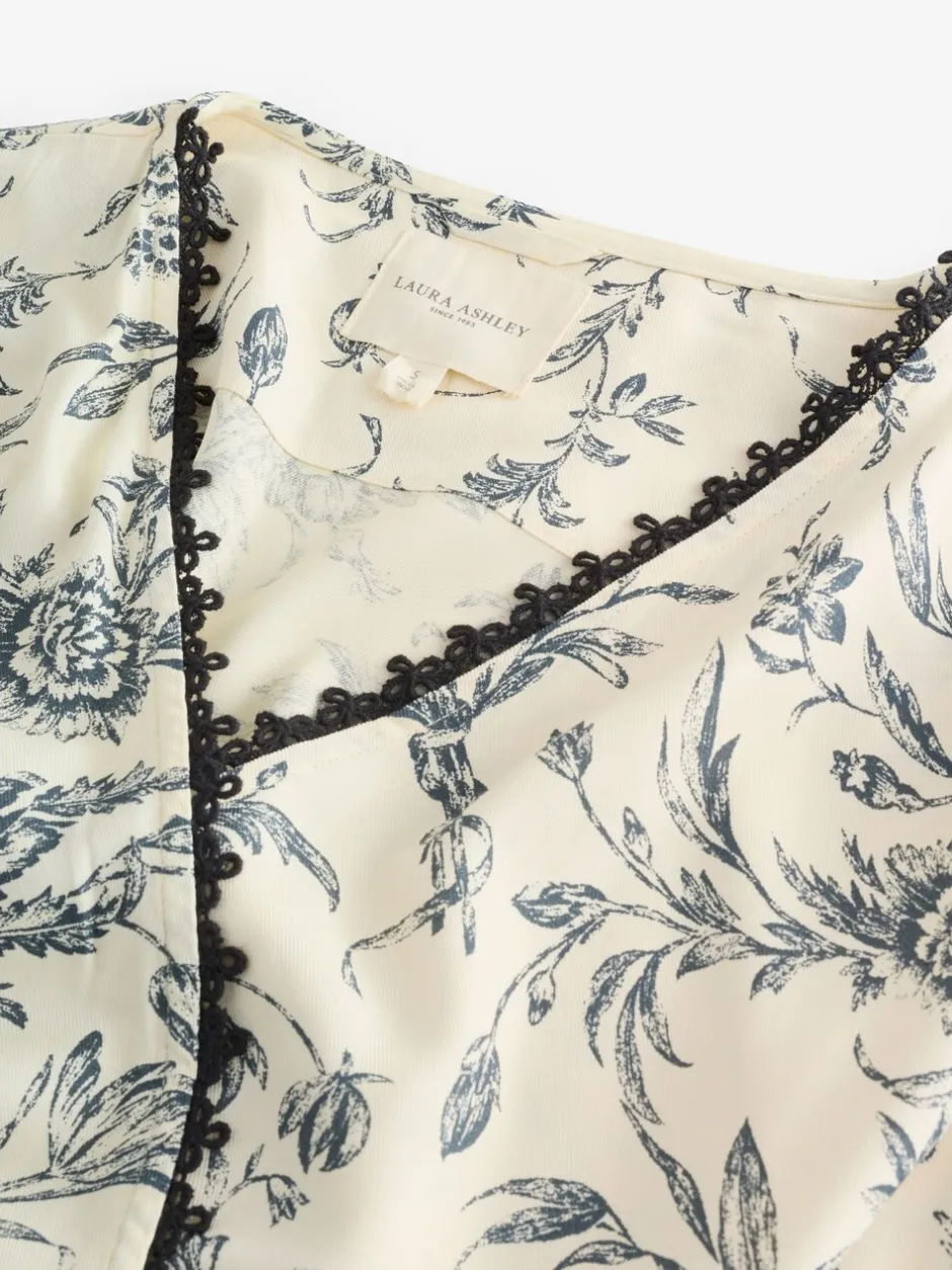 Badjassen*Laura Ashley Viscose Robe