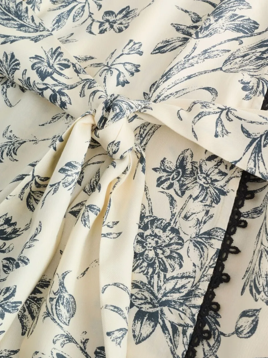 Badjassen*Laura Ashley Viscose Robe