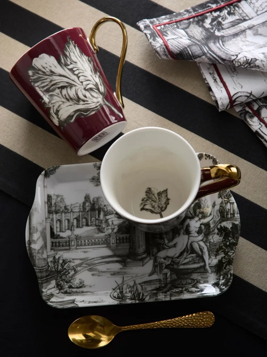 Mokken En Koppen*Laurence Llewelyn-Bowen Festivo Porcelain Mug & Tray Set