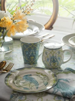 Mokken En Koppen|Laurence Llewelyn-Bowen Palm Court Porcelain Mug With Lid