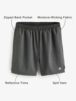 Shorts|Next Leisteen grijs - 7 inch - Active sportschoolshort