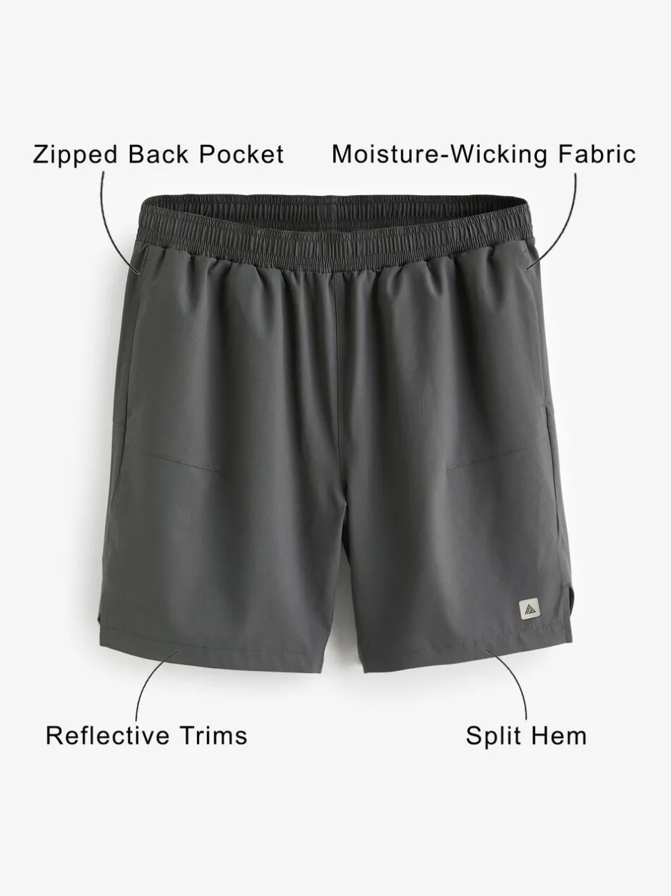 Shorts|Next Leisteen grijs - 7 inch - Active sportschoolshort