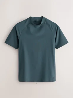 Badkleding|Next - Actief rash vest met korte mouwen Leisteen grijs