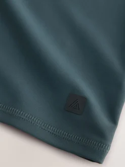 Badkleding|Next - Actief rash vest met korte mouwen Leisteen grijs