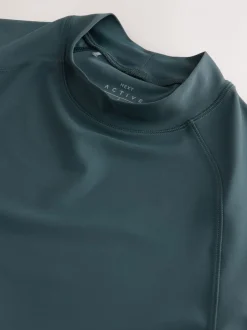 Badkleding|Next - Actief rash vest met korte mouwen Leisteen grijs