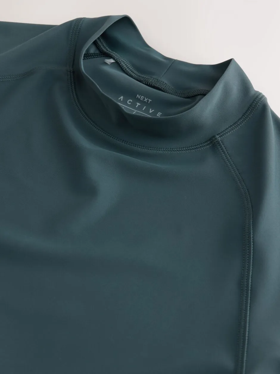 Badkleding|Next - Actief rash vest met korte mouwen Leisteen grijs