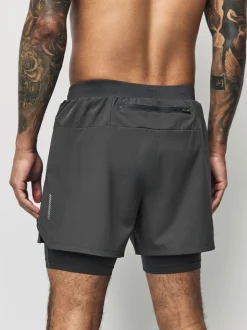 Shorts*Next - Active 2-in-1 shorts Leisteen grijs