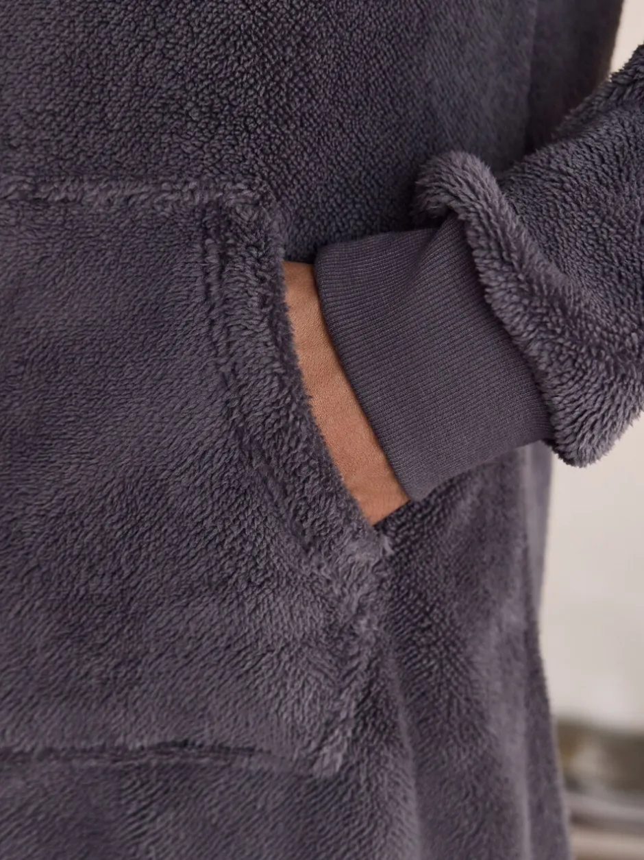 Loungewear*Next - Borg onesie Leisteen grijs