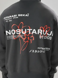 Sweaters En Hoody´S|Sweaters En Hoody´S*Next Leisteen grijs - Hoodie met grafische print