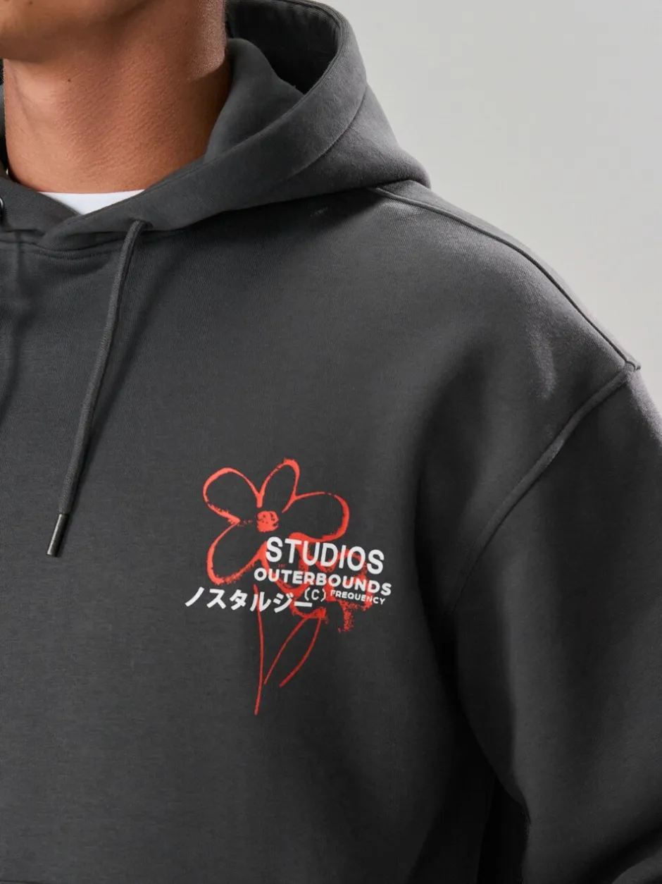 Sweaters En Hoody´S|Sweaters En Hoody´S*Next Leisteen grijs - Hoodie met grafische print