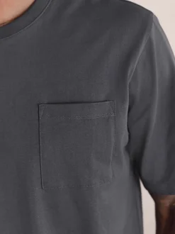 Pyjama's*Next Leisteen grijs - Jersey pyjama met korte mouwen