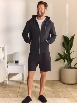 Loungewear*Next Leisteen grijs - Lichte hoodie met rits
