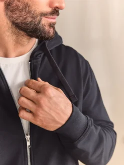 Loungewear*Next Leisteen grijs - Lichte hoodie met rits