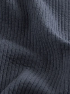 Formele Overhemden*Next - Linear Texture Popper Shacket Leisteen grijs