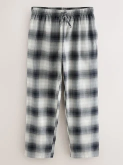 Pyjama's|Next Leisteen grijs - Long Sleeve Embroidered Quarter Zip Pyjamas Set