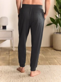 Loungewear|Joggingbroeken*Next - Met boorden - Loopback Soft Touch Cuffed Joggers Leisteen grijs