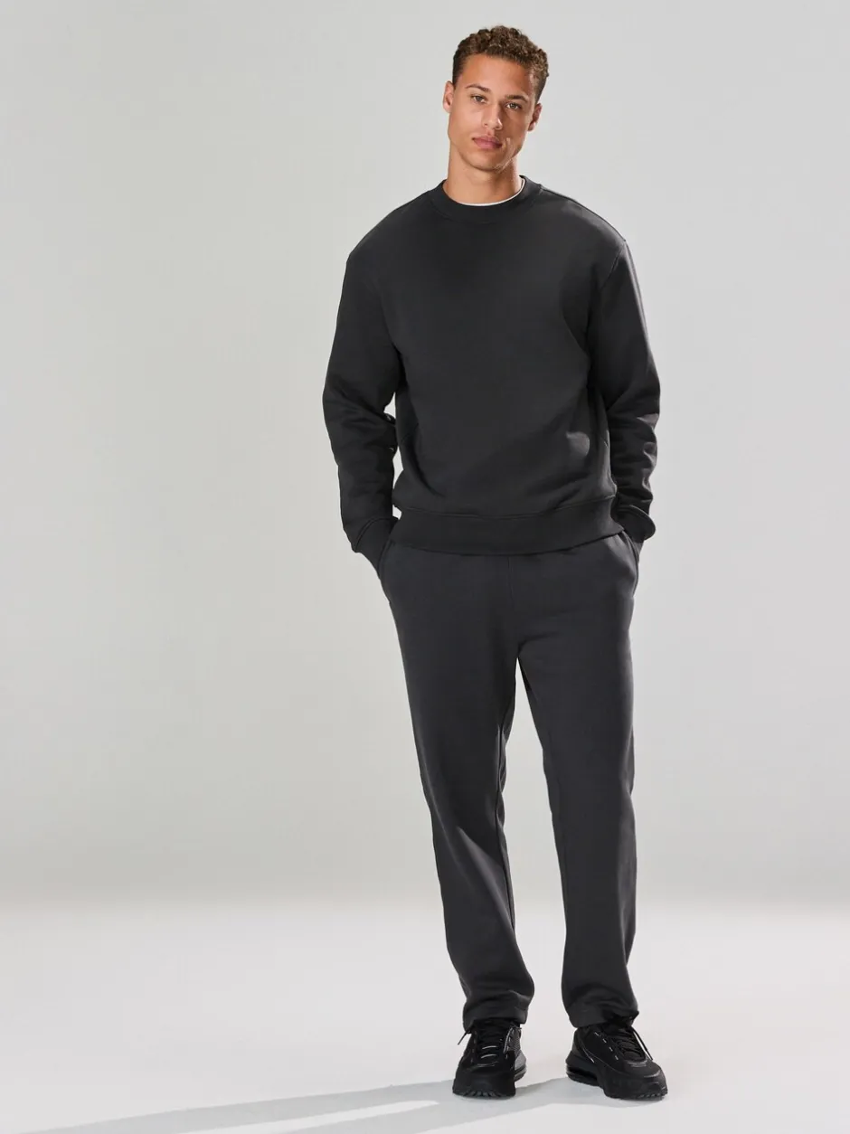 Sweaters En Hoody´S|Sweaters En Hoody´S*Next Leisteen grijs - Normale Pasvorm - Heavyweight Cotton Rich Crew Neck Sweatshirt