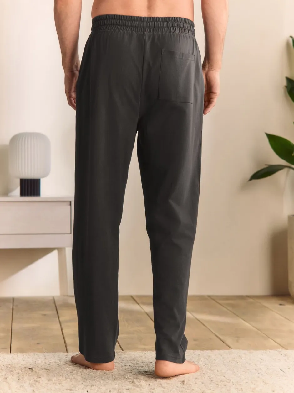Loungewear|Joggingbroeken|Next - Open - Loopback Soft Touch Cuffed Joggers Leisteen grijs