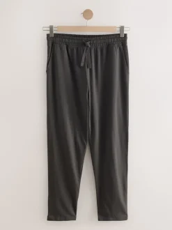 Loungewear|Joggingbroeken|Next - Open - Loopback Soft Touch Cuffed Joggers Leisteen grijs