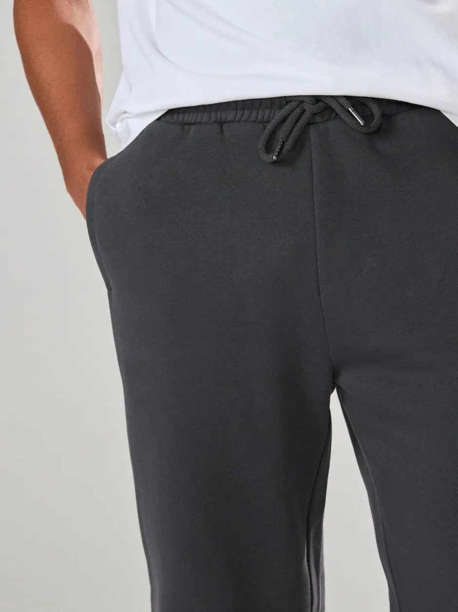 Joggingbroeken|Next Leisteen grijs - Straight fit - Relaxed Fit Brushback Heavyweight Joggers