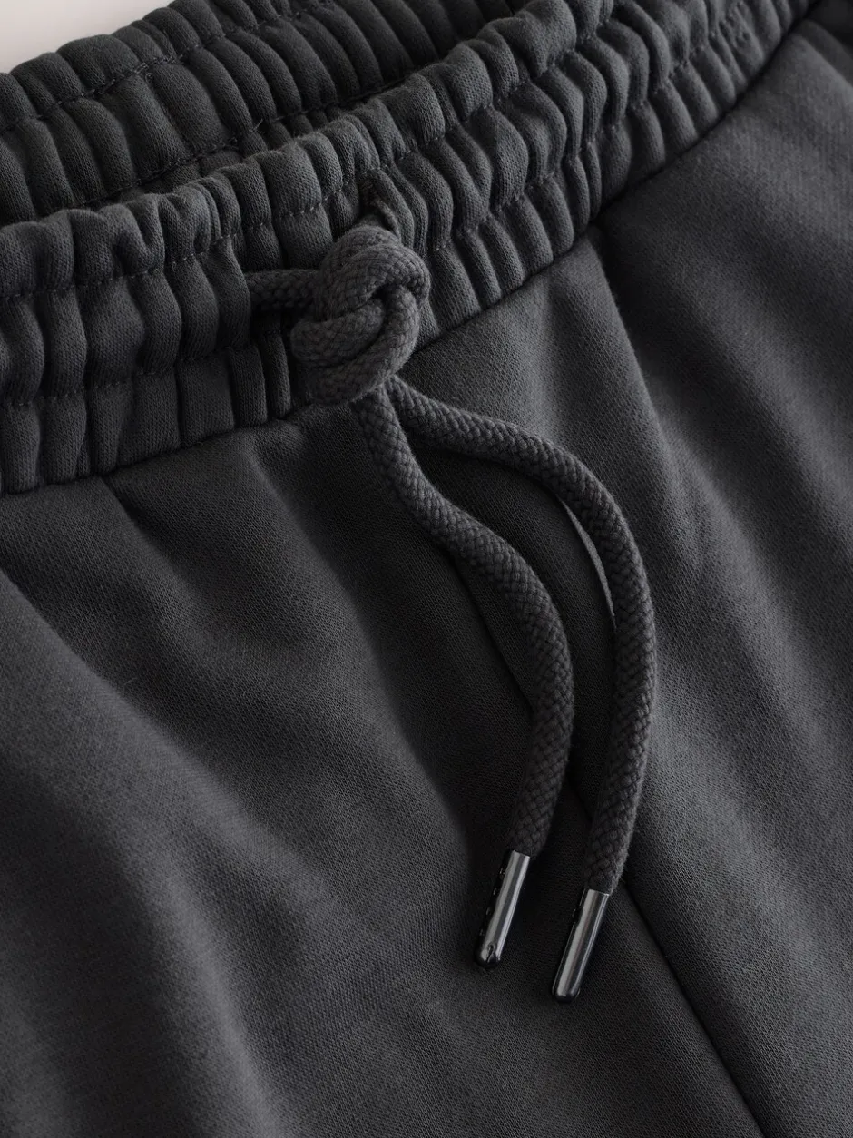 Joggingbroeken|Next Leisteen grijs - Straight fit - Relaxed Fit Brushback Heavyweight Joggers