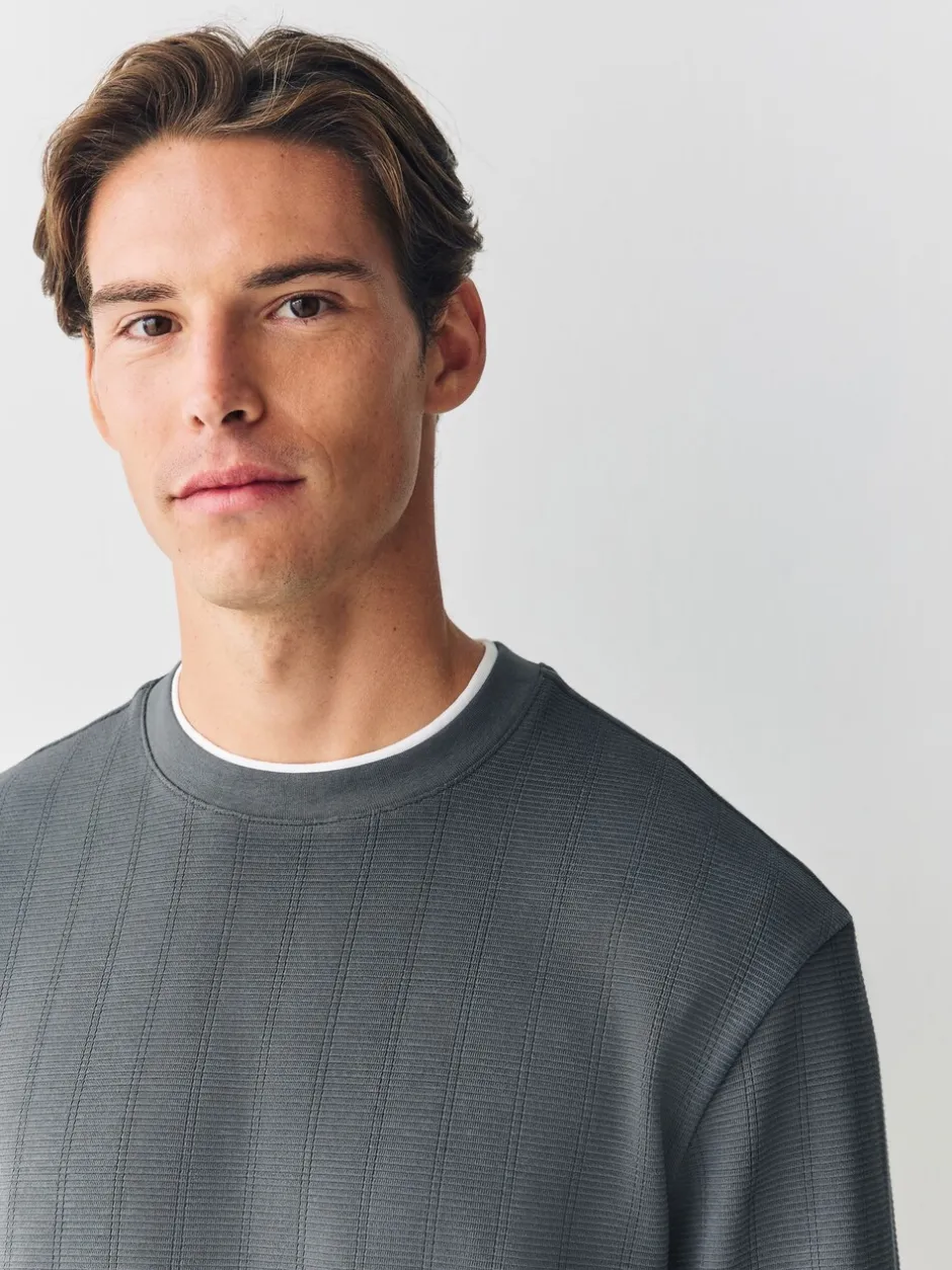 T-Shirts En Hemden*Next - T-shirt met lange mouwen en ronde hals Leisteengrijs