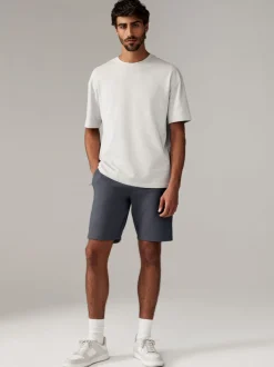 Shorts|Next - 2 jersey shorts met ritszakje Leisteenkleurig/marineblauw