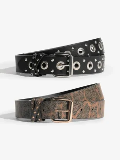 Ceintuurs*Lipsy - Belts 2 Pack Leopard Print and Studded