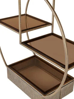 Keukenaccessoires|Libra Interiors Belvedere Aged Multi Tier Buffet Stand Small