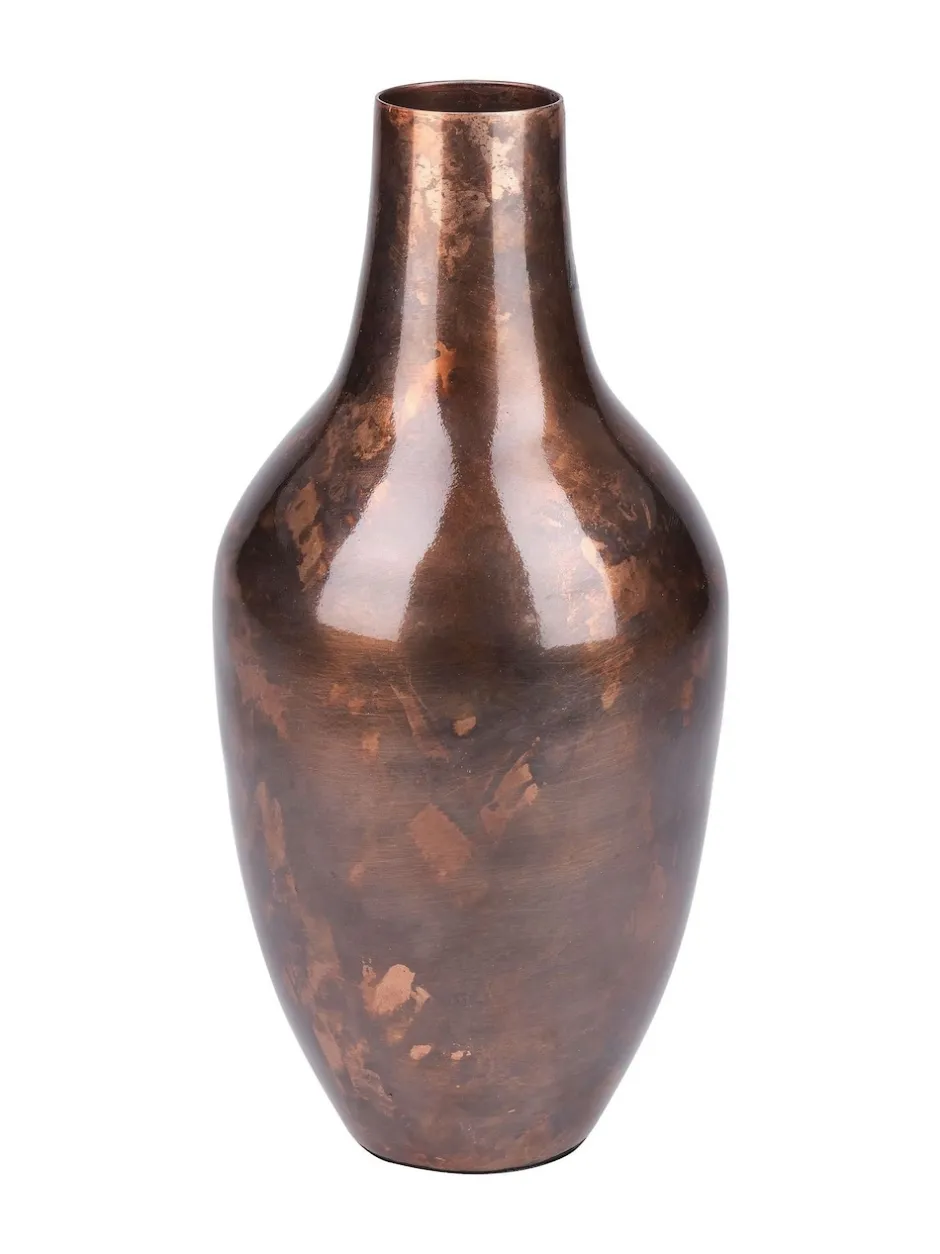 Vazen*Libra Interiors Tambora Copper Finish Metal Vase Small