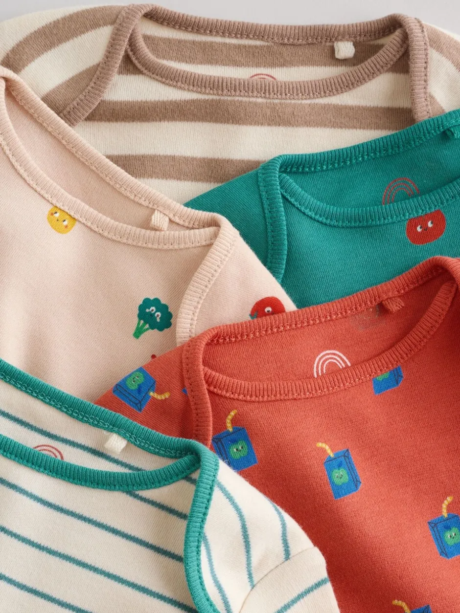 Multipacks|Rompertjes En Hemdjes*Next Licht - Set van 5 babyrompertjes