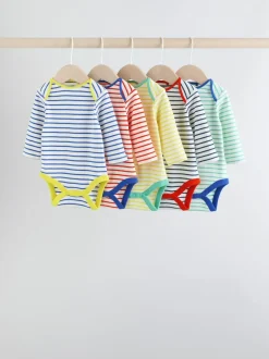 Multipacks|Rompertjes En Hemdjes|Next - Set van 5 rompers met lange mouwen Licht