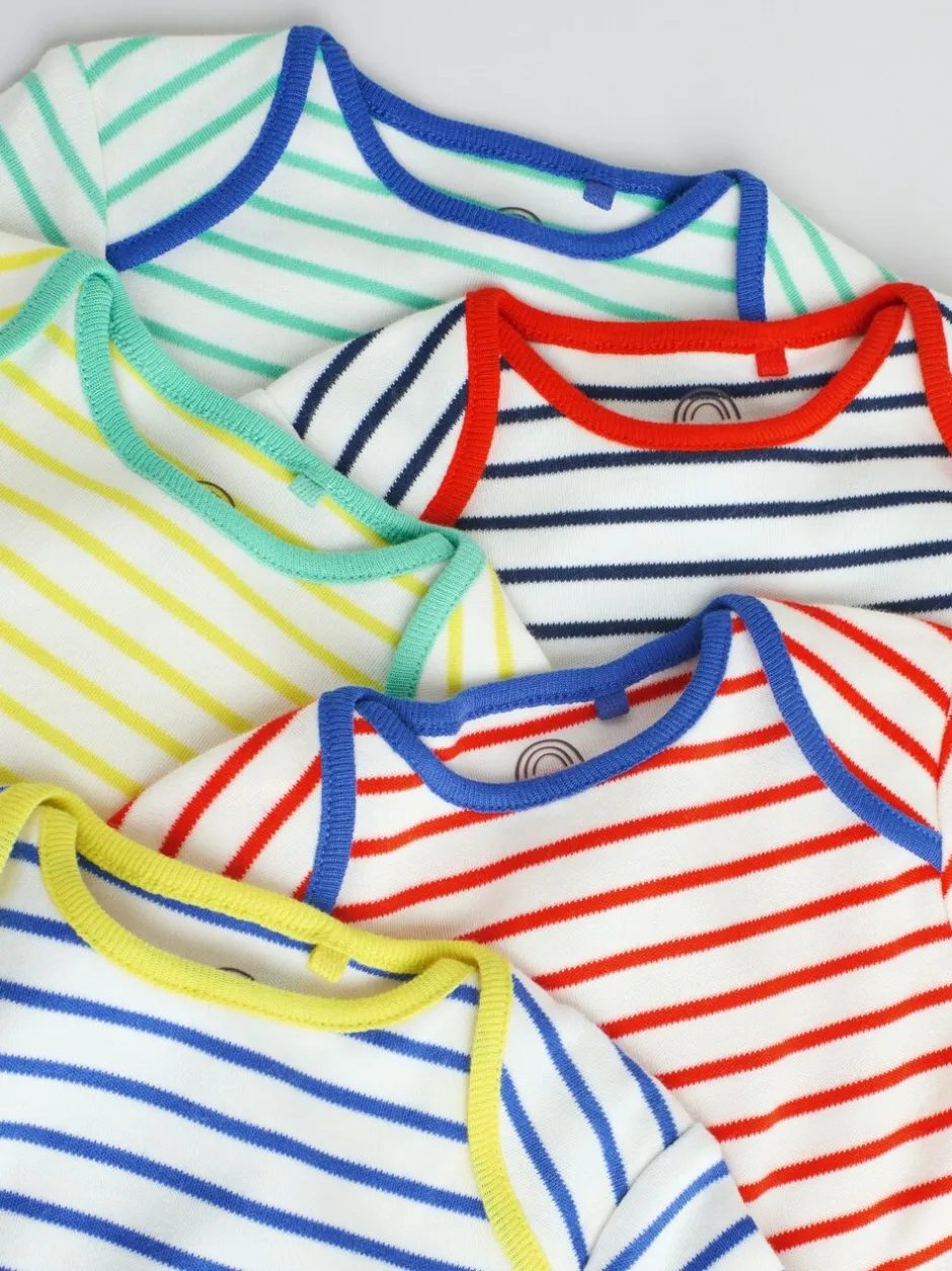 Multipacks|Rompertjes En Hemdjes|Next - Set van 5 rompers met lange mouwen Licht