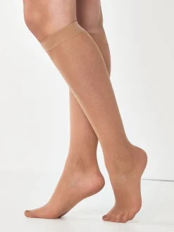 Sokken En Panty's*Next - 20 Denier kniehoge sokken set van 5 Licht beige