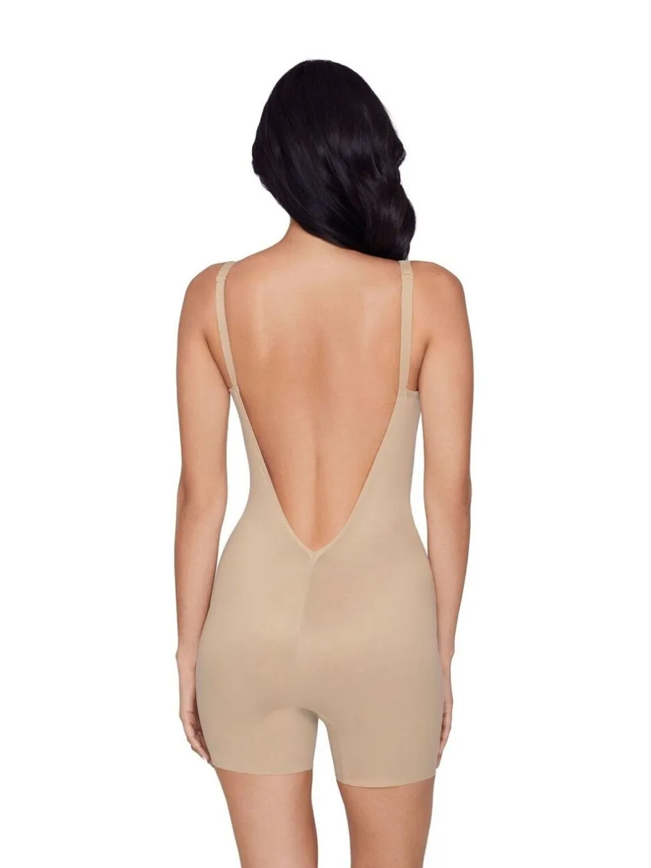 Shapewear|Miraclesuit - Show Stopper Low Back All-In-One Bike Shorts Licht beige