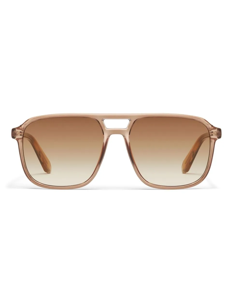 Zonnebril|QUAY - On The Fly Sunglasses Licht beige