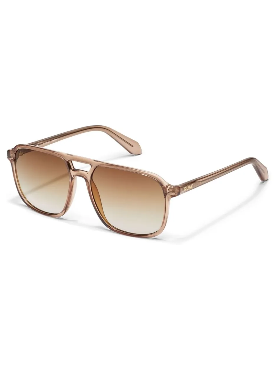 Zonnebril|QUAY - On The Fly Sunglasses Licht beige