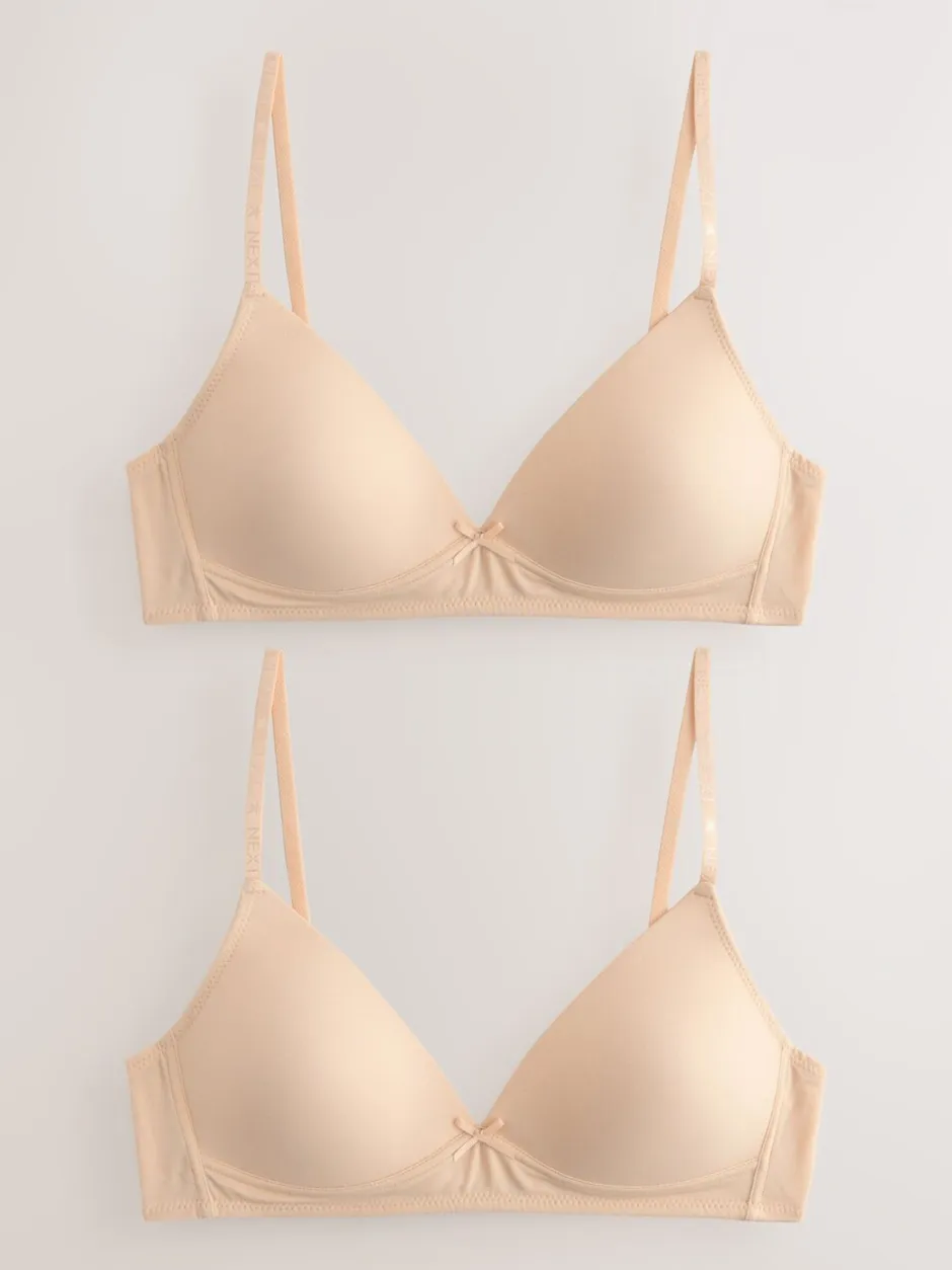 Alle Ondergoed|Next - Set van 2 sportbeha's Licht beige