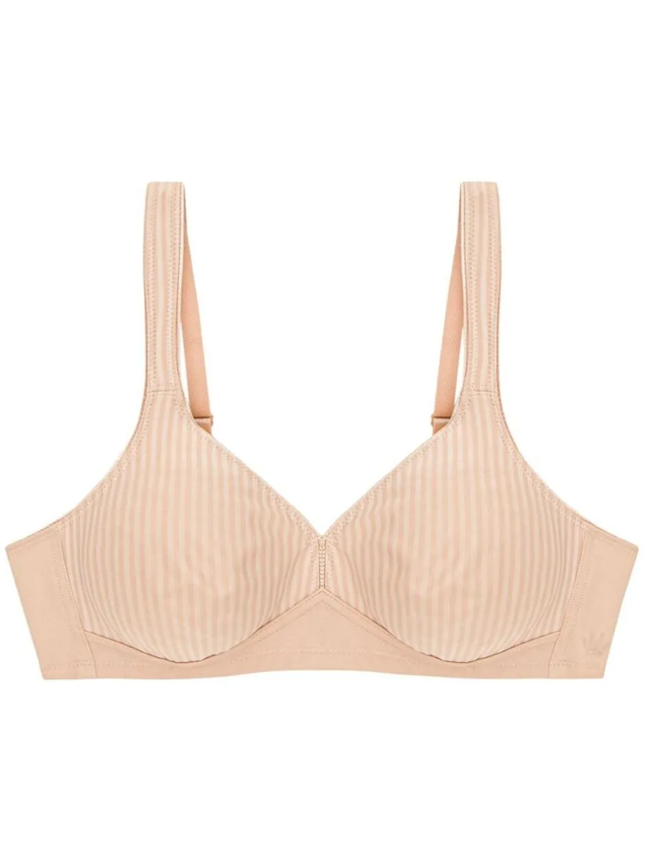 Beha's|Triumph - - Modern zachte katoenen beha zonder beugel Licht beige
