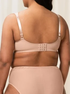 Beha's|Triumph - - Modern zachte katoenen beha zonder beugel Licht beige