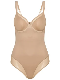 Shapewear*Triumph - - True Shape Sensation - Vormgevende body met beugel Licht beige