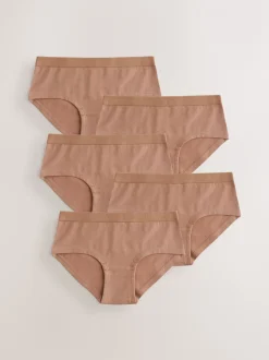 Alle Ondergoed*Next - Verpakking van 5 hipsteronderbroeken (5-16 jr) Licht beige
