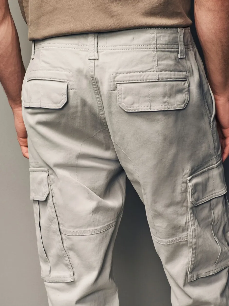 Broeken En Chino's*Next Licht pastelgeel - Straight fit - Katoenen cargostretchbroek