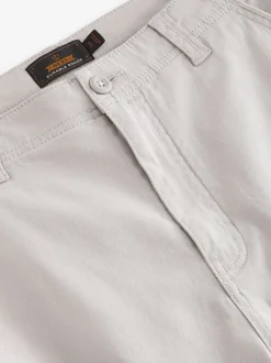 Broeken En Chino's*Next Licht pastelgeel - Straight fit - Katoenen cargostretchbroek