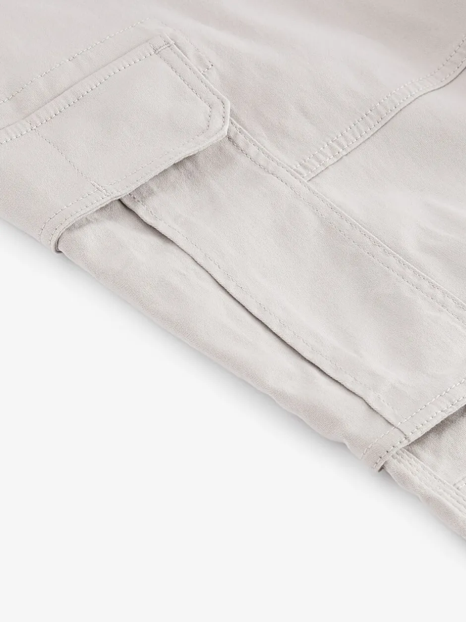 Broeken En Chino's*Next Licht pastelgeel - Straight fit - Katoenen cargostretchbroek
